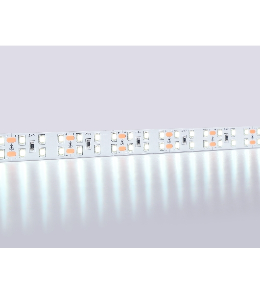 Светодиодная лента Ambrella light GS3603 2835 204Led/ 20W m/ 24V IP20 6500K/ 5000*14*1.2mm (2 конт.)