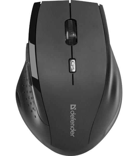 Мышь беспроводная Defender Accura MM-365 черный, 1600 dpi, радиоканал, USB, кнопки - 6