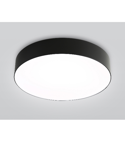 Потолочный светодиодный светильник Ambrella light FZ1360 BK черный IP20 40W 3000-6500K 390*80 (ПДУ ИК)