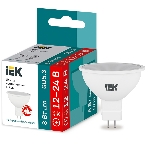 Лампа светодиодная IEK LLE-MR16-08-12-24-40-GU5 MR16 софит 8Вт 12-24В 4000К GU5.3 (низковольтная), фото2