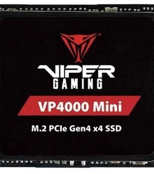 Накопитель SSD Patriot VP4000 Mini, 1Tb, PCIe 4.0 x4, M.2 2230, NVMe, R/W 5000/3500, с радиатором