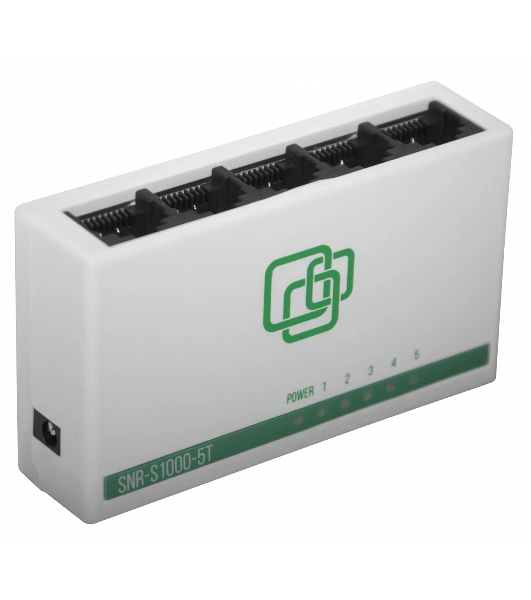 Коммутатор SNR SNR-S1000-5T, 10/100BaseT, количество портов 5 шт, (L2)