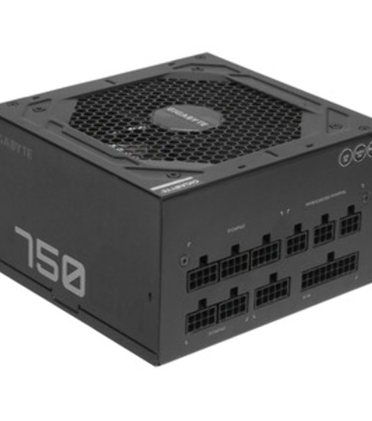Блок питания Gigabyte P750GM (GP-P750GM), 750Вт, 80 PLUS Gold, 120мм, модульный, черный