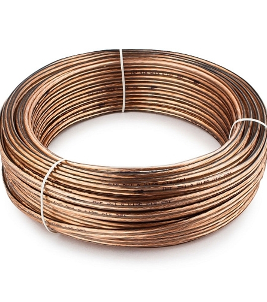 Акустический кабель Cablexpert CC-TC2x1,0-30M, прозрачный, 30 м, бухта