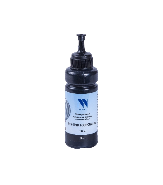 Чернила NVPrint NV-INK100 универсальные черный пигментные для аппаратов Epson (100мл) Китай
