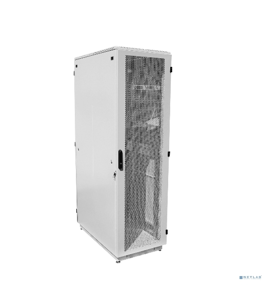 Шкаф телеком. напольный 42U (600x600) дверь перфорированная (ШТК-М-42.6.6-4ААА) (3 коробки)