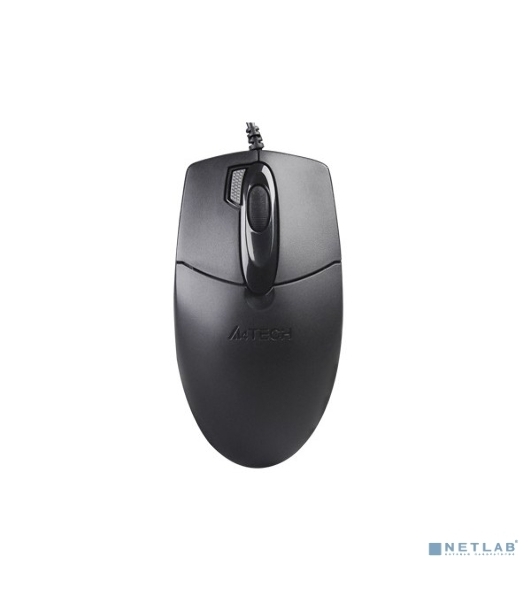 Мышь проводная A4Tech OP-730D черный, 1200 dpi, USB, кнопки - 4