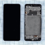 Дисплей для Samsung Galaxy M22 SM-M225F в сборе с тачскрином и рамкой OLED черный, фото 1