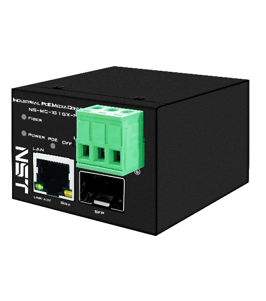 Промышленный компактный Ultra PoE медиаконвертер Gigabit Ethernet, SFP 1000Мбит/c, RJ45 10/100/1000Мбит/c, поддержка LFP. Порт PoE: до 90W (IEEE 802.3af/at/bt). Автоматическое определение PoE устройств. Суммарная мощность PoE - до 90W; Встроенная грозозащита 6kV. Питание: 1 x вход DC37-57V(93W), БП в комплект НЕ входит. Монтаж на DIN-рейку (крепление в комплекте); Размеры (ШхВхГ): 36х44х45мм. Вес: 0,15кг. Рабочая температура: -40…+80°С.