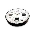Часы настенные Centek СТ-7101 White 30 см диам., круг, объемные цифры, плавный ход, фото3