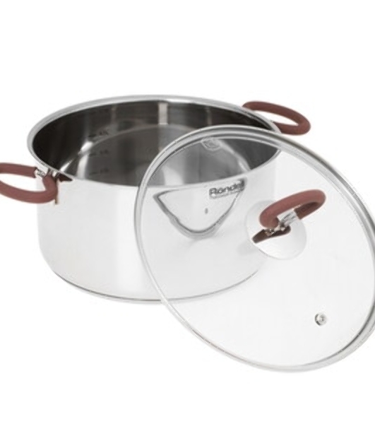 Кастрюля Rondell Etery RDS-1600 5.1 л. d=24 см (с крышкой) сталь