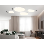 Потолочный светодиодный светильник Ambrella light FV5531 WH белый LED 60W 3000K D500*58 (Без ПДУ), фото8