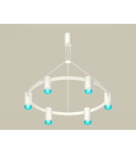Светильник Ambrella light XB9021202/6 SWH/BL белый песок/голубой MR16 GU5.3 (С9021, N6153)