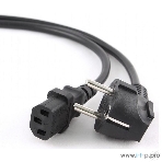 Кабель питания Cablexpert PC-186-1-3M, 3м, Schuko- C13, 3x1кв.мм, черный, с заземлением, пакет, фото7