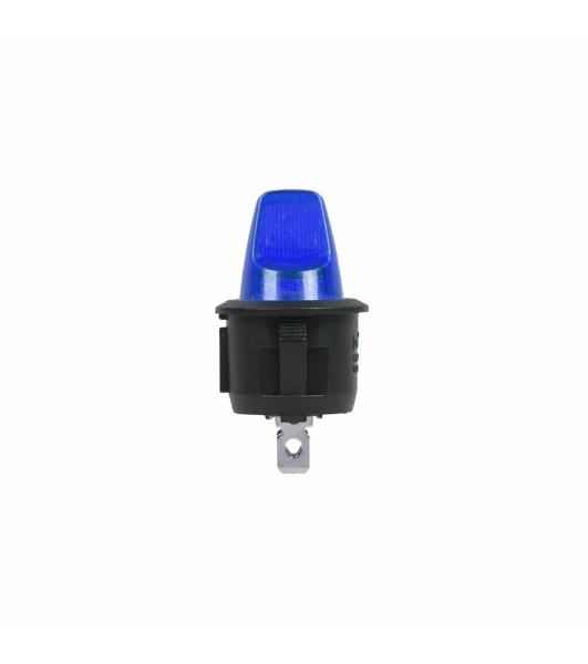 Выключатель клавишный Rexant круглый 250V 6А (3с) ON-OFF синий