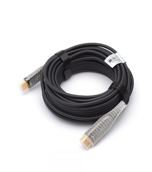 Кабель HDMI 10 м (HIGH speed, Metal gold, Optical) 8K VER 2.1 Кабель HDMI 10 м (HIGH speed, Metal gold, Optical) 8K VER 2.1