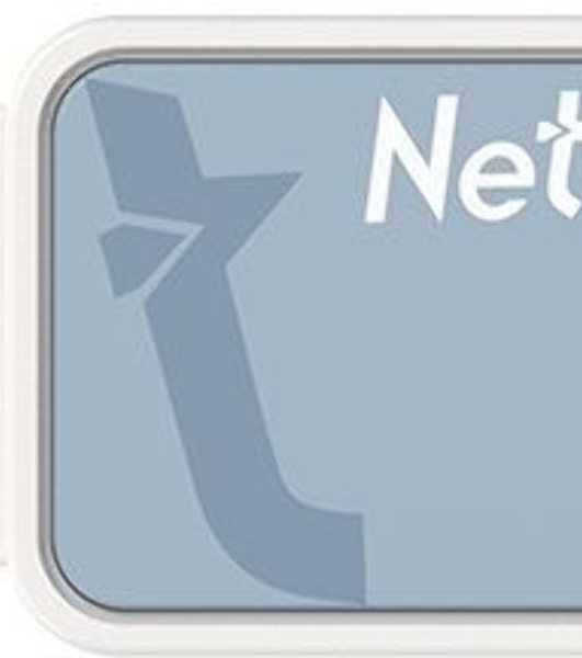 Флешка USB Netac UA31 NT03UA31N-064G-20BL), 64Gb, USB 2.0, R/W 110/45, синий/белый