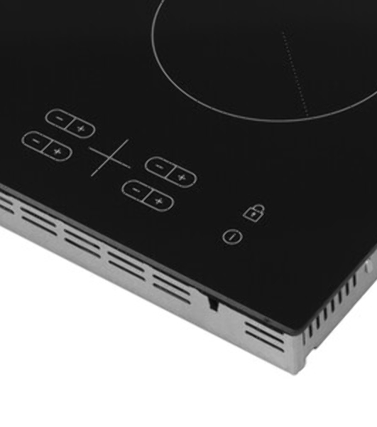 Встраиваемая электрическая панель Samsung NZ64T3506AK/WT 575x505x55 мм, стеклокерамика, 4 конфорки, скошенная рамка,сенсорное управление, светодиодный LED-дисплей, защита от детей, черный