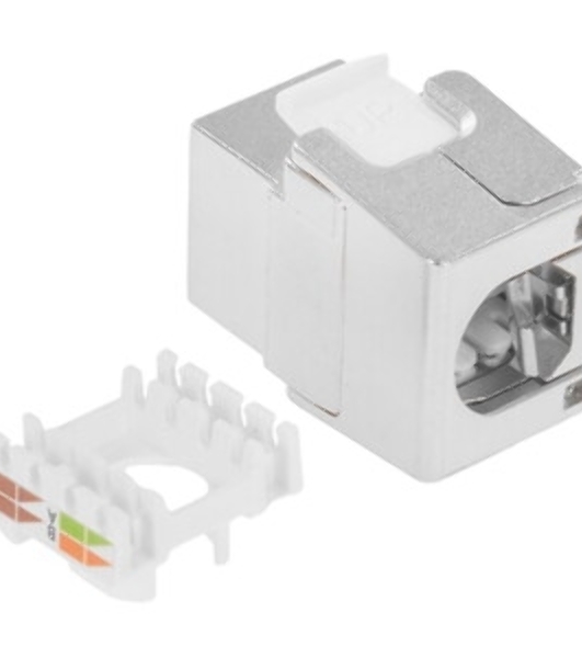 Модуль Keystone, RJ45, cat.6a, STP, 180 градусов