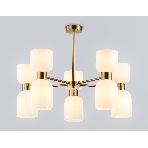 Люстра Ambrella light LH56093/10 BS/FR латунь/белый матовый E14*10 max 40W D700*510, фото8