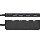 USB-концентратор 4-в-1 ExeGate DUB-4C/3 (кабель-адаптер USB Type C --> 4xUSB3.0, Plug&Play, черный), фото2