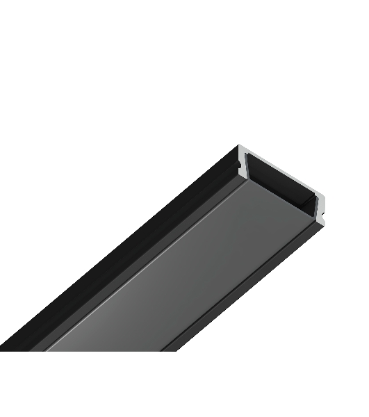 Алюминиевый профиль Ambrella light GP1700BK черный 2000*15.5*6