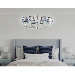 Люстра Ambrella light LH75063/8 CH/DB хром/темно синий E14/8 max 40W D870*810, фото4