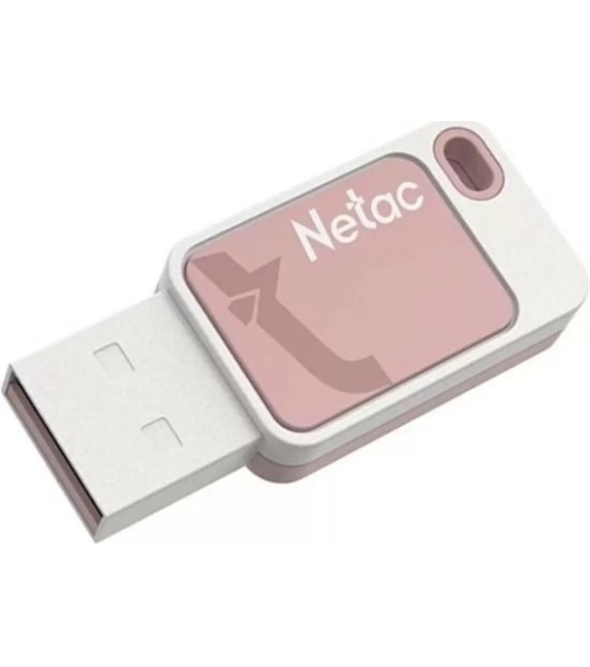 Флешка USB Netac UA31 NT03UA31N-032G-20PK), 32Gb, USB 2.0, R/W 110/45, розовый/белый