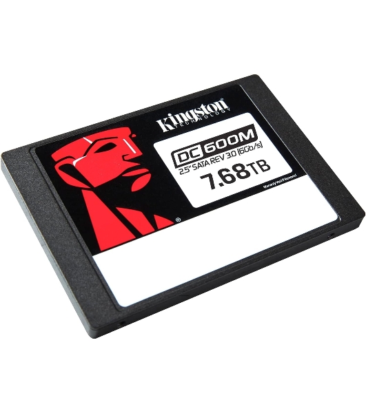 Накопитель SSD Kingston DC600M, 7680 Gb, SATA III, R/W 560/530 МБ/с