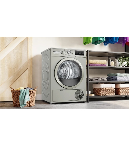 Сушильная машина Bosch WTN86202ME серый, 8 кг, сушка - конденсационная, программ - 13, 59.8 x 84.2 x 61.3 см