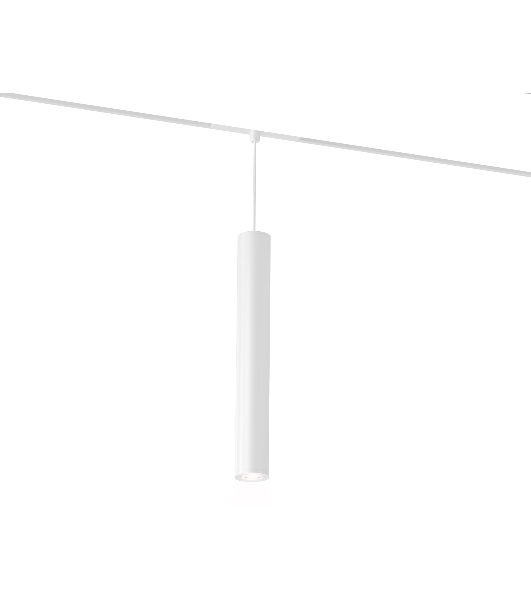 Акцентный подвесной светильник GL4520 WH белый IP20 12W 3CCT 3000-6000K SMART 48V 24° D40*300