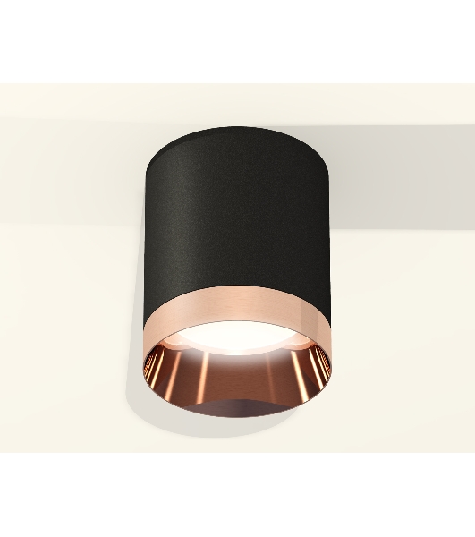 Светильник Ambrella Light XS6302025 SBK/PPG черный песок/золото розовое полированное MR16 GU5.3 (C6302, N6135)