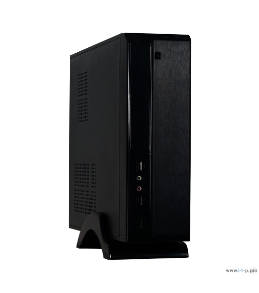 Компьютерный корпус ExeGate EX268689RUS Компьютерный корпус MiniITX ExeGate MI-207 Black, miniITX/mATX, (M350, 80мм), 2хUSB, Audio