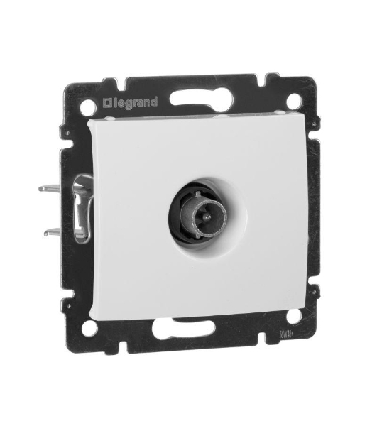 Телевизионная проходная розетка Legrand Valena 774431, белая, 14дБ