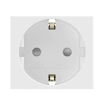 Розетка 1-м СП Viva 2мод. защ. шторки с заземл. бел. ДКС 45005, фото 1