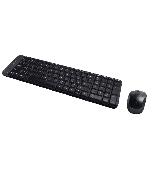 Комплект клавиатура+мышь Logitech MK220 беспроводной, USB, 1000 DPI, чёрный