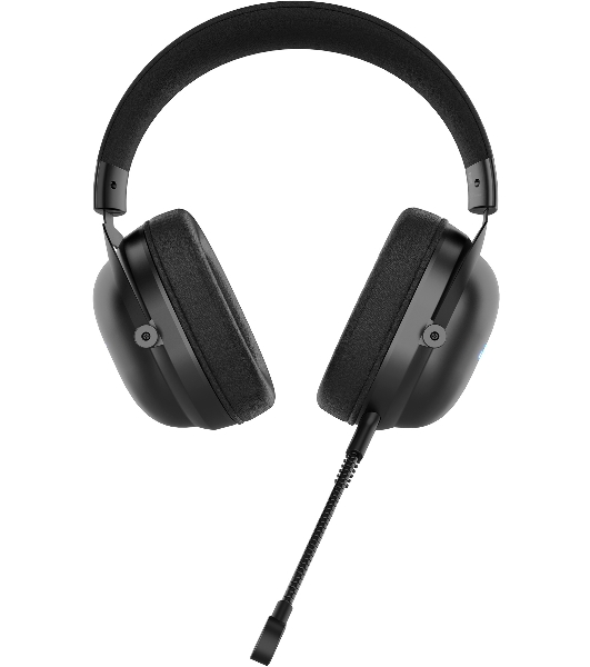 Гарнитура Acer AHW122 чёрный, проводная, USB, подсветка