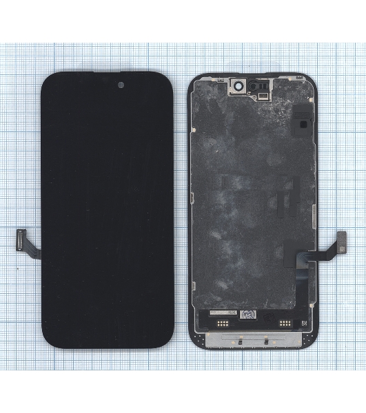 Дисплей (модуль) для Apple iPhone 15 в сборе с тачскрином, черный (OR)