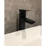Комплект для ванной, 3 предмета (Тумба Bau Dream Blackwood 60, раковина BAU Dream круглая D41, смеситель для раковины высокий Hotel Black, черный), фото6
