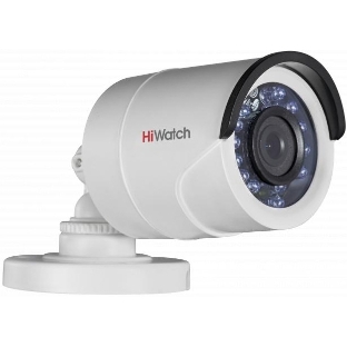 Камера видеонаблюдения аналоговая HiWatch DS-T200A(B) (3.6мм) 3.6-3.6мм HD-TVI цв. корп.:белый