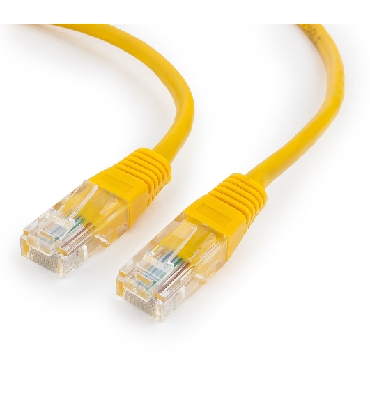 Патч-корд UTP Cablexpert PP12-10M/Y cat.5e, 10м, литой, многожильный, желтый