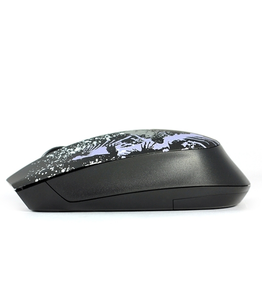 Мышь беспроводная Crown CMM-930W черный, 1600 dpi, радиоканал, USB, кнопки - 4