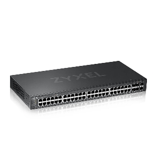 Коммутатор гибридный L2 Zyxel NebulaFlex Pro GS2210-50, rack 19', 44xGE, 4 комбо-порта (SFP/RJ-45), 2xSFP, автономное/облачное управление