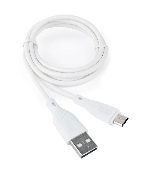 Кабель USB2.0 Cablexpert CCB-mUSB2-AMBMO1-1MW, AM/microB, издание Classic 0.1, длина 1м, белый, блистер