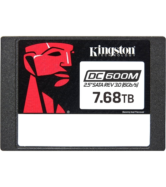 Накопитель SSD Kingston DC600M, 7680 Gb, SATA III, R/W 560/530 МБ/с
