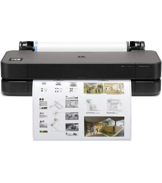 Плоттер струйный HP Designjet T230 (5HB07A), A1, 24', 610 мм, цветной, 2400x1200 dpi, USB, Gigabit Ethernet, WiFi