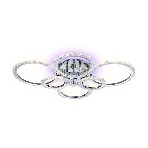 Потолочный светодиодный светильник FA413/4+2 CH хром 132W 840*600*120 (ПДУ РАДИО 2.4G), фото5
