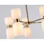 Люстра Ambrella light LH56093/10 BS/FR латунь/белый матовый E14*10 max 40W D700*510, фото4