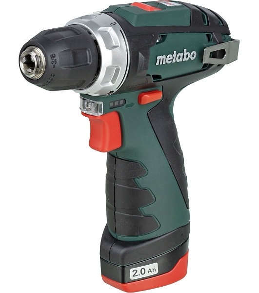 Дрель-шуруповерт Metabo PowerMaxx BS, 12 В, 2 Ач, 34 Нм, щеточный