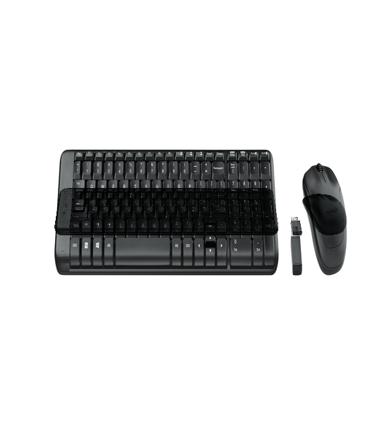 Комплект клавиатура+мышь Logitech MK220 беспроводной, USB, 1000 DPI, чёрный